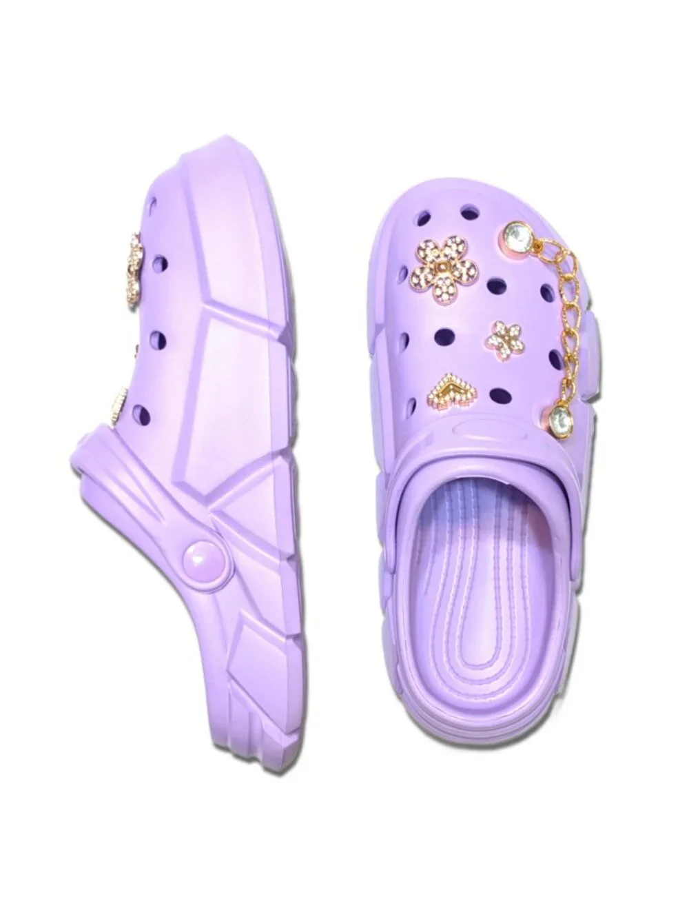 GIRL'S PURPLE CLOGS - Accessories Included, Little & Big Kids' (C11-J4)
